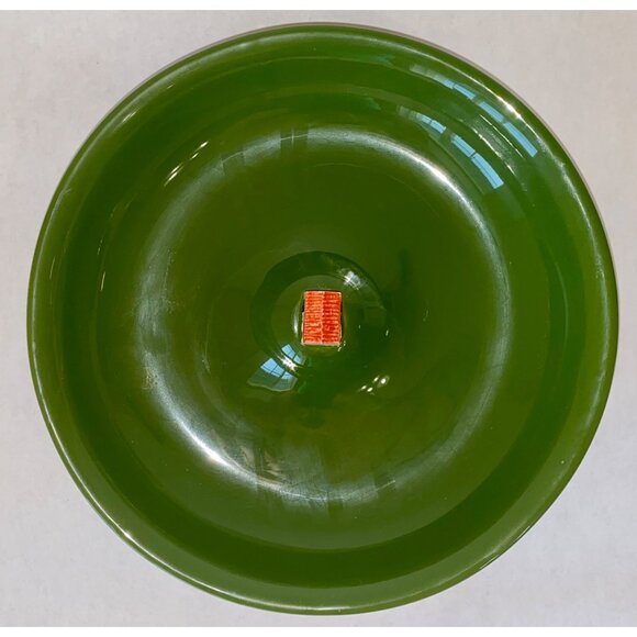 Green Ceramic Axis Portugal Decorative Bowl With Mini House Centerpiece - Picture 4 of 6